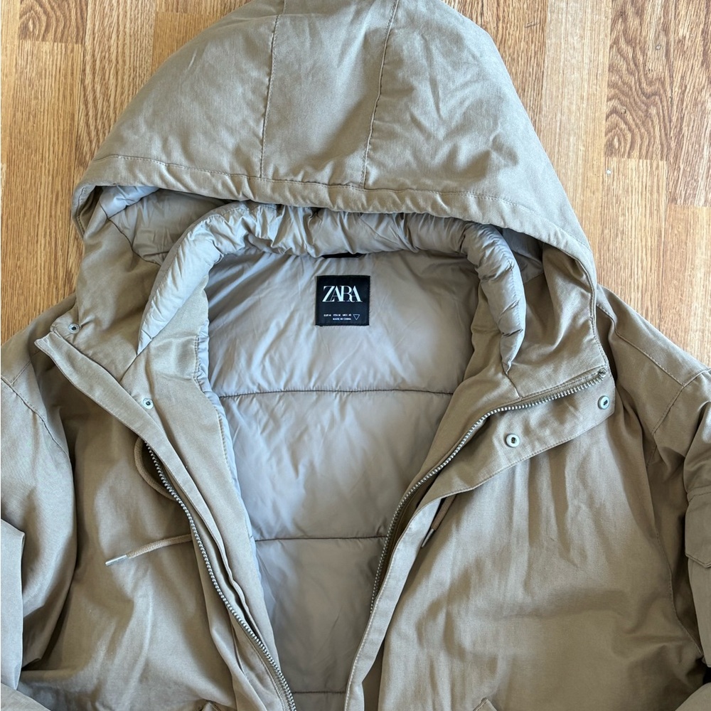 Zara Men's Parka Puffer Coat